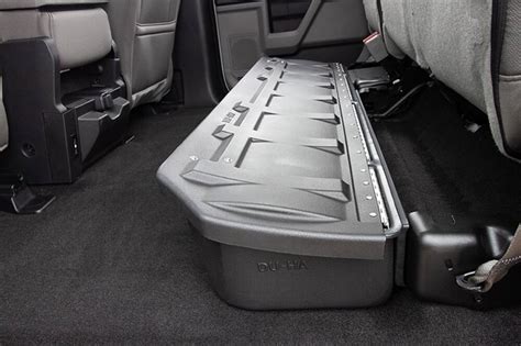 2010 f150 black metal box under rear seat|under seat storage Ford f150.